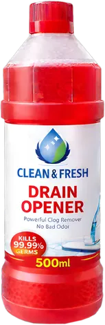 Clean & Fresh Drain Opener bottle